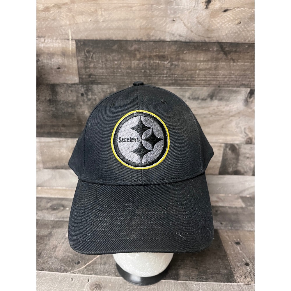 Fan‎ Favorite Pittsburgh Steelers Hat Mens Black Adjustable Baseball Cap Logo